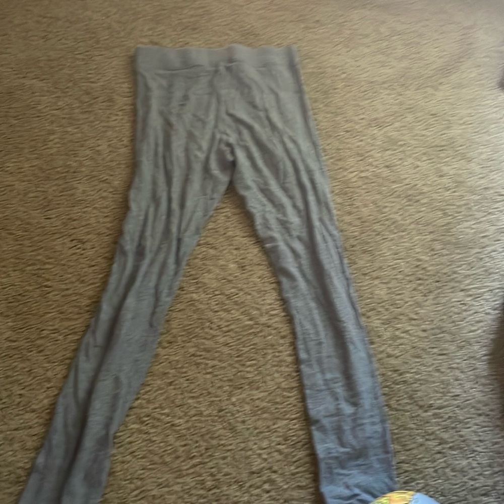 Grey straight leggings from forever 21 size medium